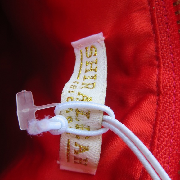 Shiraleah Rafaella Red Jewelled Zip Pouch Bag - Picture 7 of 8